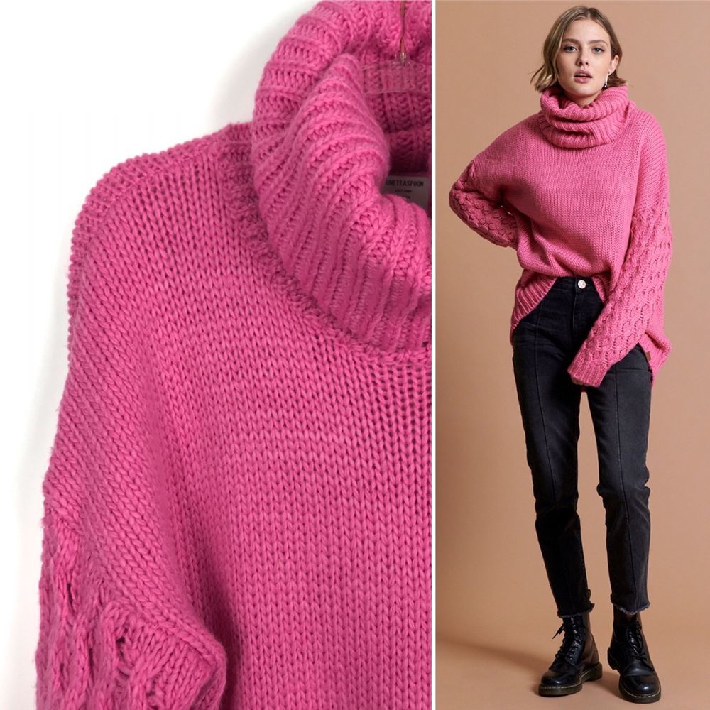 🍎 One Teaspoon Oversized Pullover Sweater Small - Picture 1 of 8